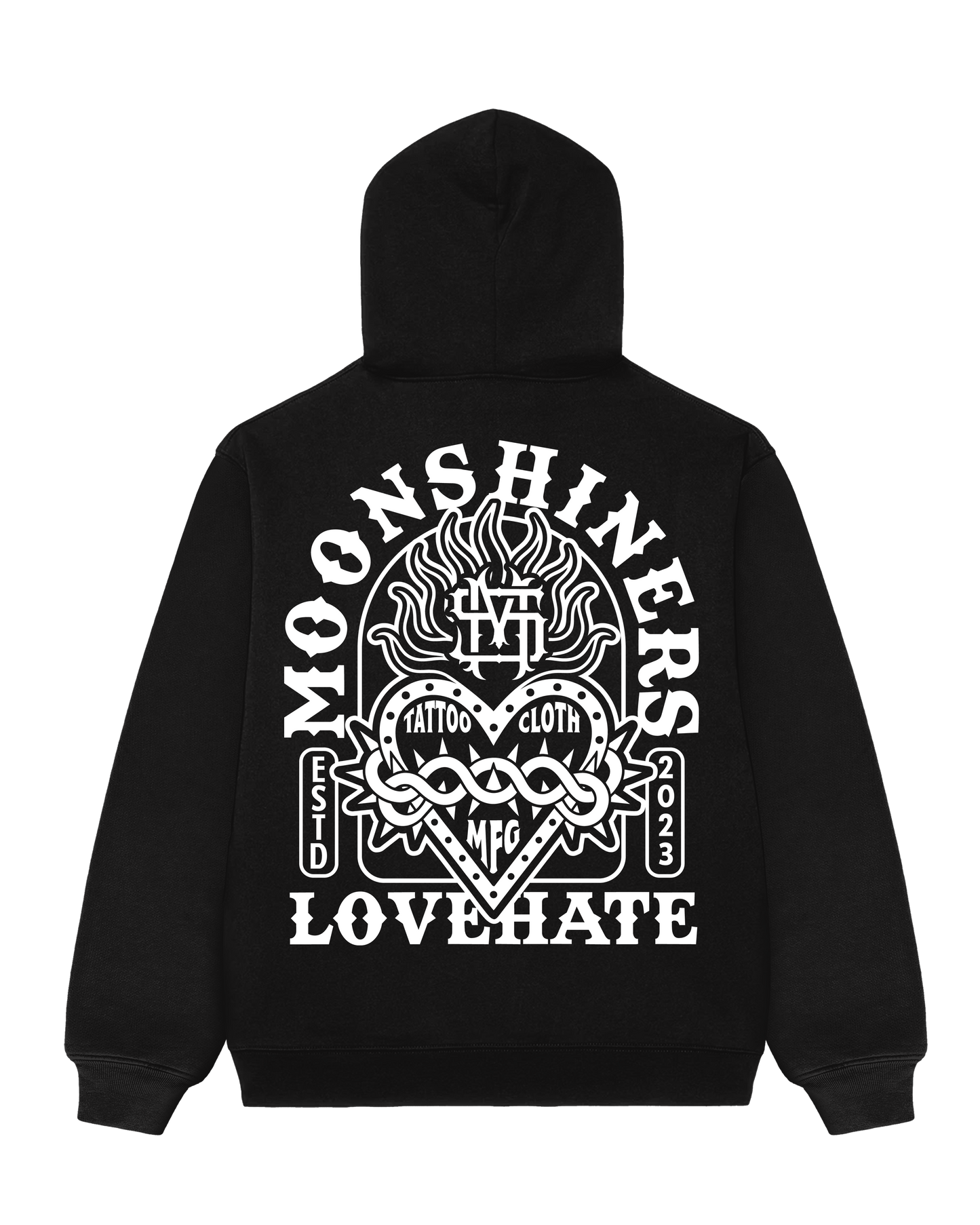 Love Hate - Hoodie Moonshiners Mfg