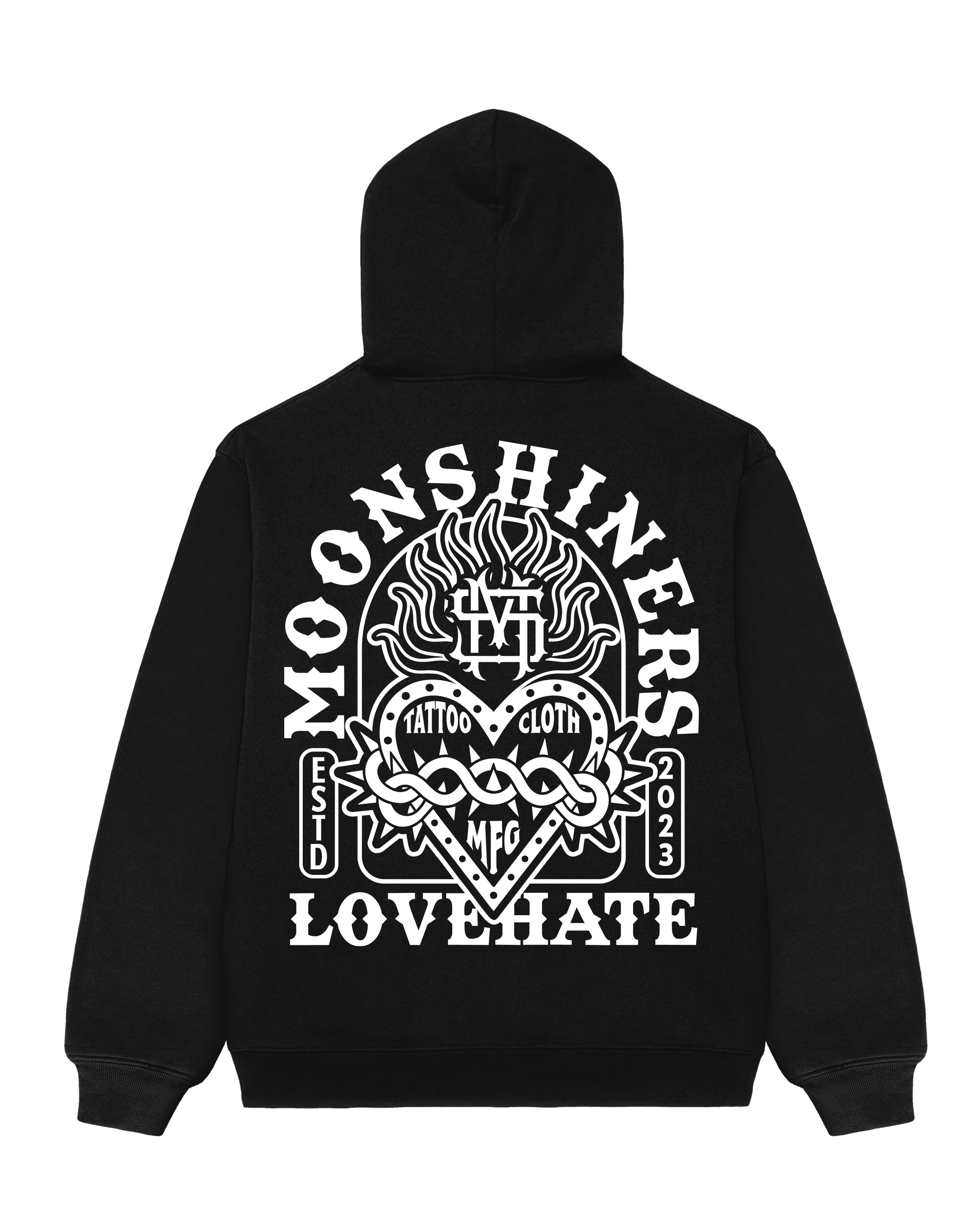 Love Hate - Hoodie Moonshiners Mfg